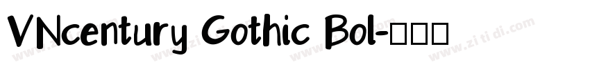 VNcentury Gothic Bol字体转换